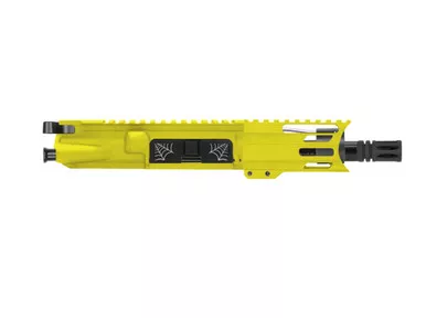 AR-15 5.56 NATO SPIDER 5'' PISTOL UPPER WITH 4'' HANDGUARD - LEMON ZEST