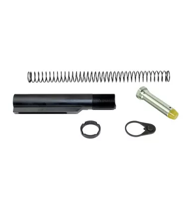 AR-15 5pc Mil-Spec 6 Position Buffer Tube Kit with 6 Position Buffer Tube