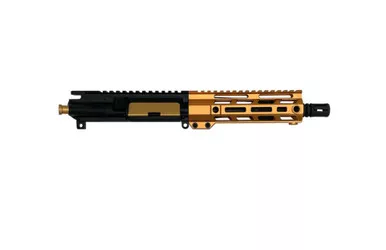 AR-15 7.62x39 Assembled Pistol Upper, 7.5" Parkerized Heavy Barrel 1 10 Twist, Orange