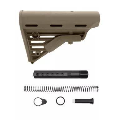 AR-15 Blackhawk Knoxx ButtStock Combo - Six Position Buffer Tube Kit - Mil-Spec - 3 OZ - Cerakote Lemon Zest