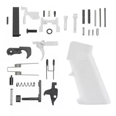 AR-15 Lower Parts Kit w/ Cerakote Bright White