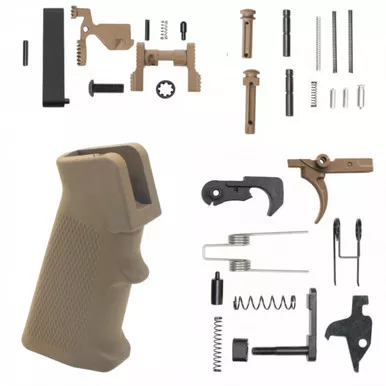 AR-15 Lower Parts Kit w/ Cerakote FDE