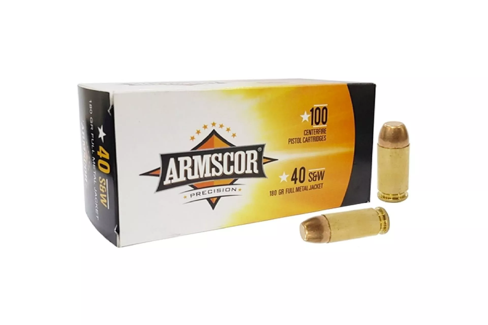 Armscor 40S&W ARM50316 180 Grain Full Metal Jacket Ammunition Handgun Ammunition – 1200 Rounds – 50316 Case