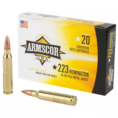 Armscor Armscor 223 Remington 55-Grain FMJ Ammunition (20 Rounds per Box, 1000 per Case)