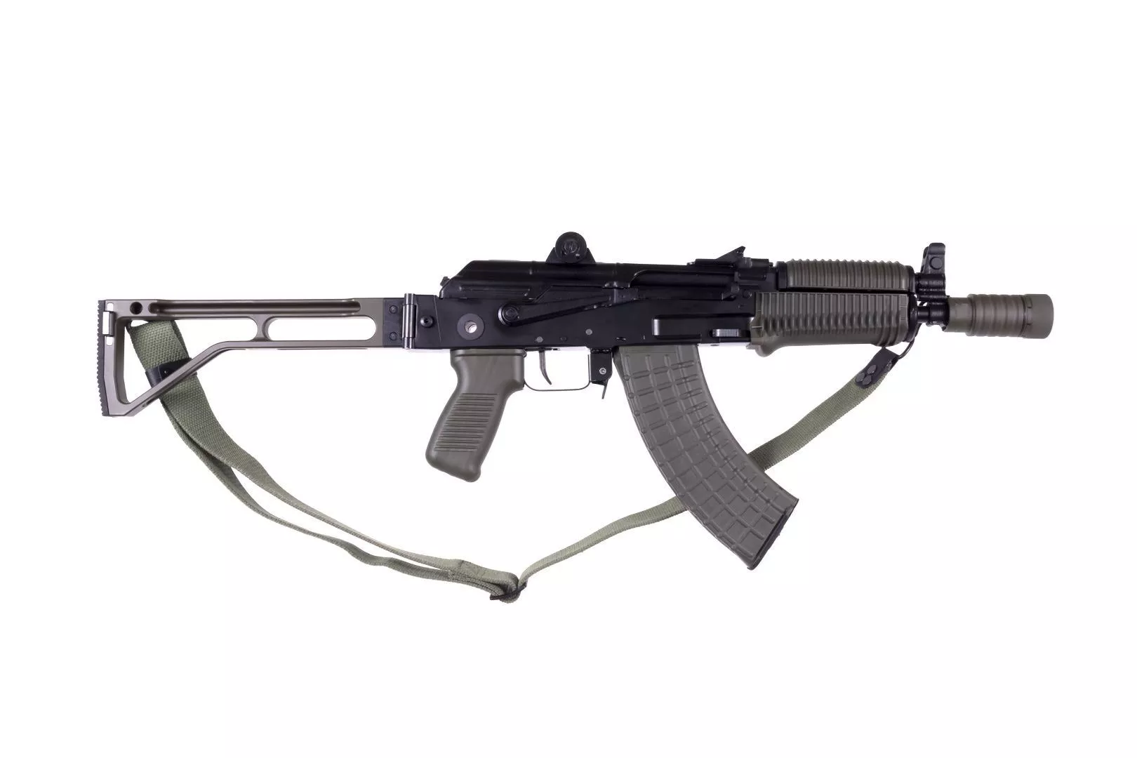 Arsenal Factory SBR AR-M14SF TACT 7.62x39mm Rifle Tactical Right-Side Folding Stock OD Green Flash Hider
