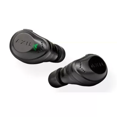 AXIL XCOR R, Bluetooth Tactical Earbuds, Includes Charging Case, USB-C Charging Cable, Matte Finish, Black XCOR-R