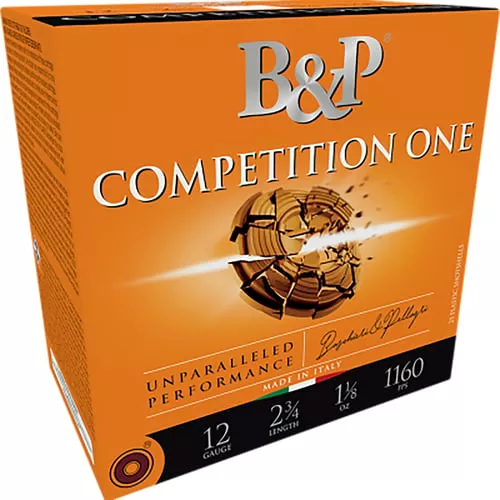 B&P Competition One Shotshells- 12 ga 2-3/4 In 7/8 oz. #9 1160 fps 25/ct