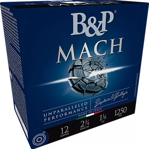 B&P Mach Professional Handicap Shotshells 12ga 2-3/47/8oz 1365 fps #7.5 25/ct