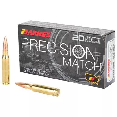 Barnes Barnes Precision Match 308 Winchester 175-Grain Open Tip Match Ammunition (20 Rounds per Box)