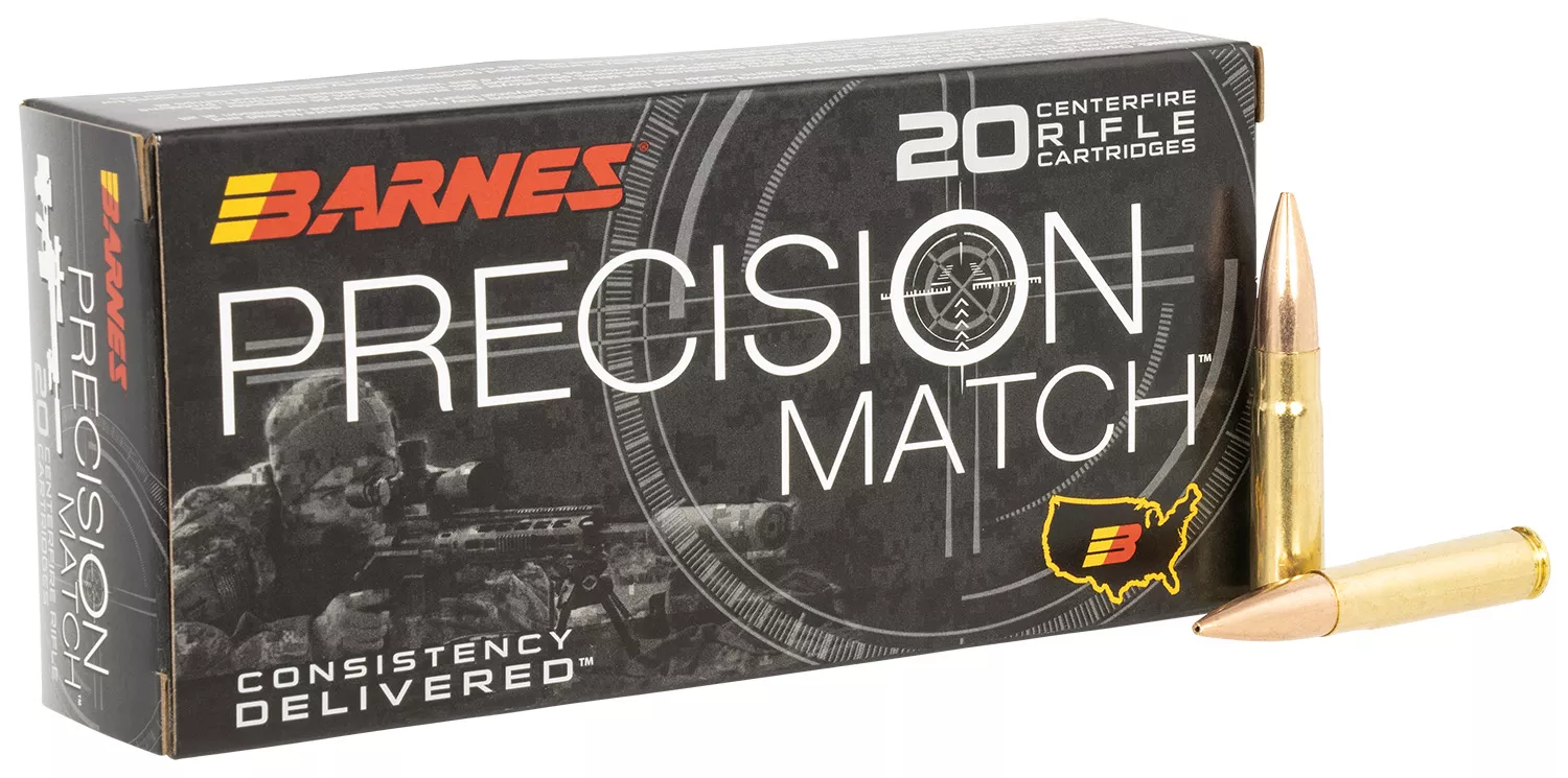 Barnes Bullets 32134 Precision Match300Blackout 220gr Match Burner OTM BT 20 Per Box/10 Case
