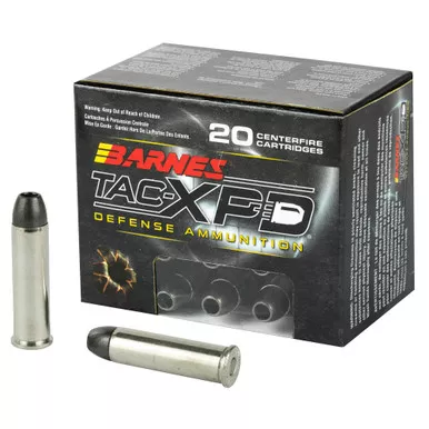 Barnes TAC-XPD, 357 MAG, 125 Grain, TAC-XP, Hollow Point, Lead Free, 20 Round Box, California Certified Nonlead Ammunition 21550