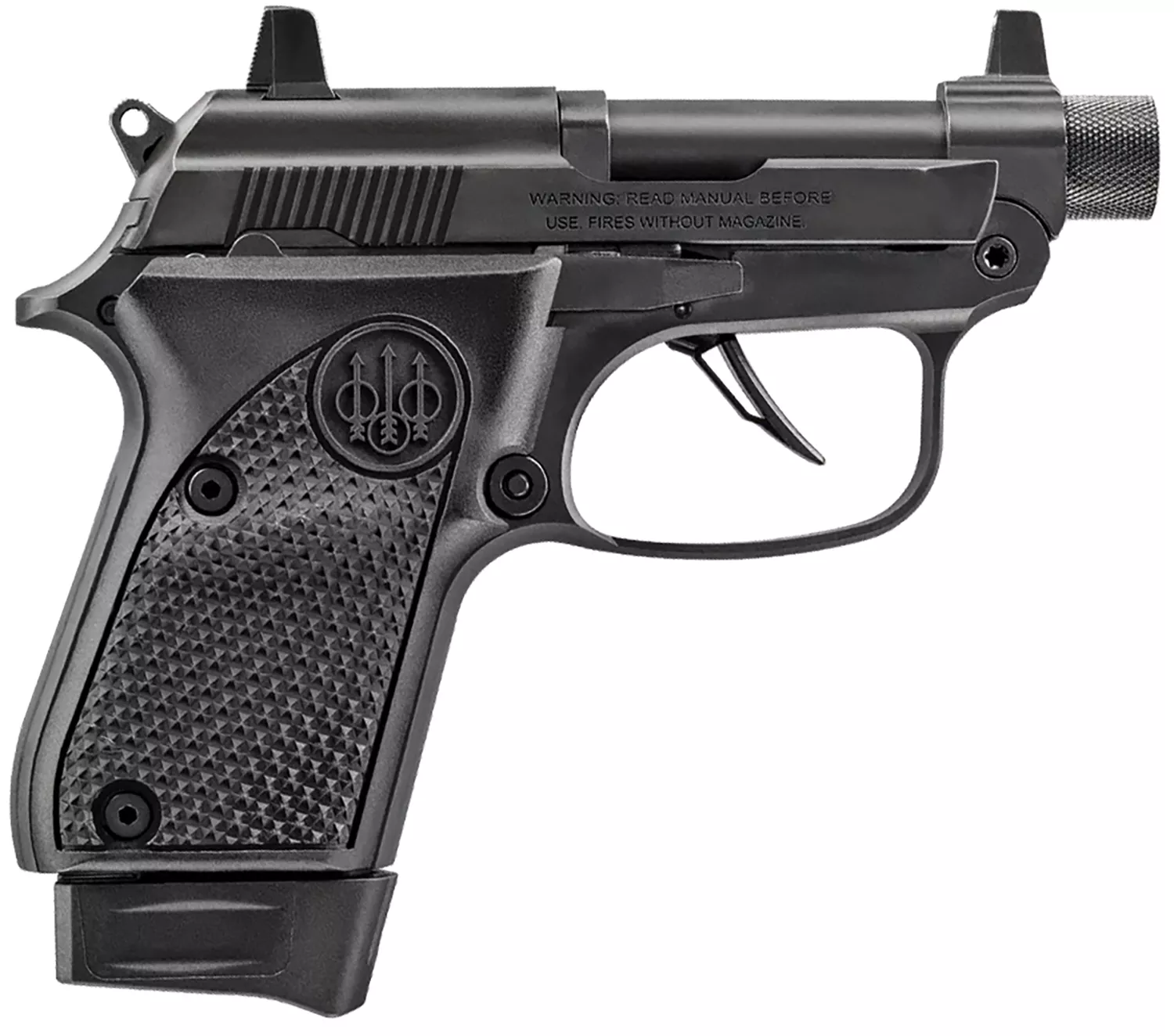 Beretta USA J20X22R8TB 20X Bobcat 22 LR 8+1 2.80" Black Steel Barrel, ELS/Serrated Steel Slide & Polymer Frame w/Beavertail, Helica Texture Grip