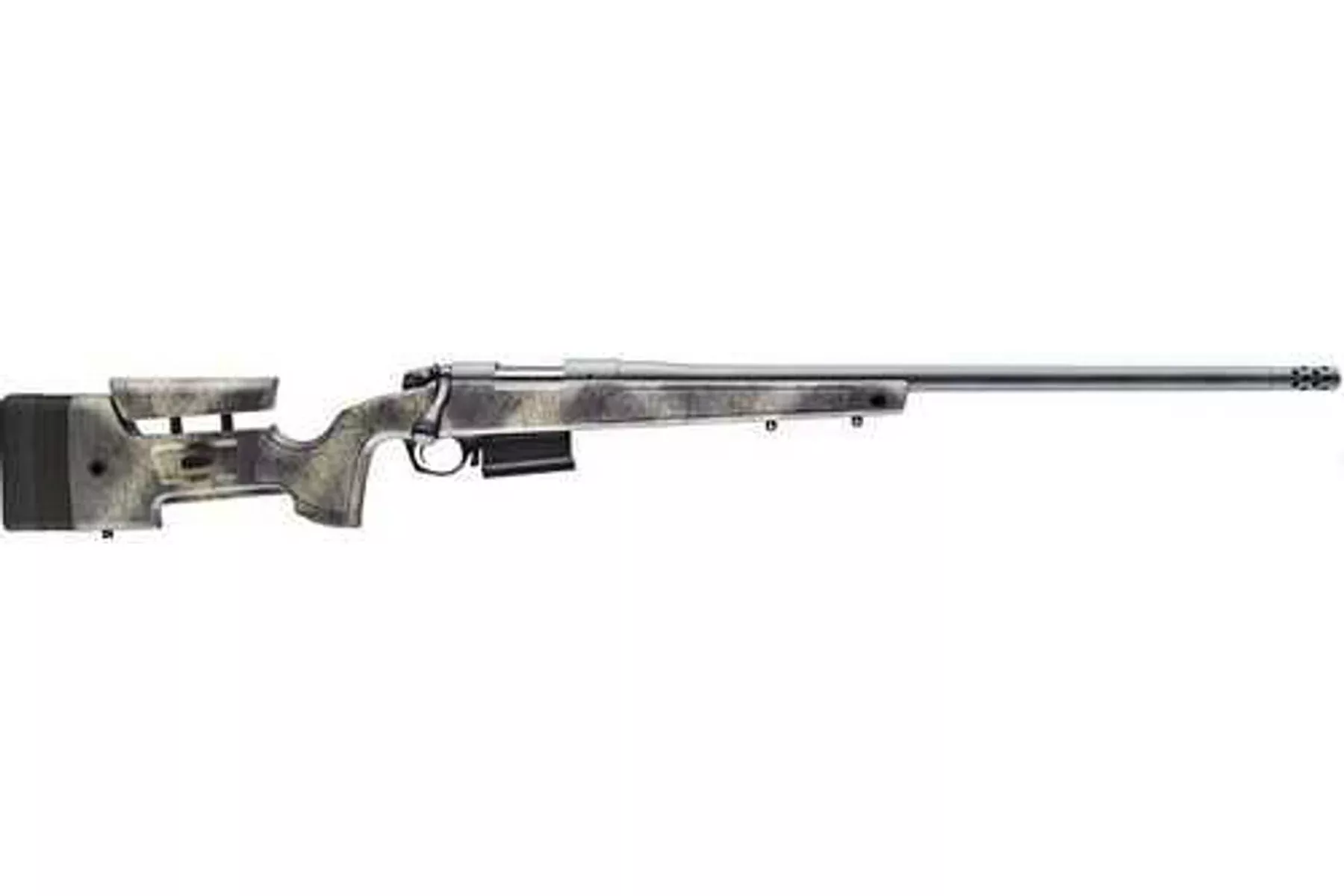Bergara B-14 HMR Wilderness 308 Winchester rifle, 20 in barrel, 5 rd capacity, digital camouflage synthetic finish