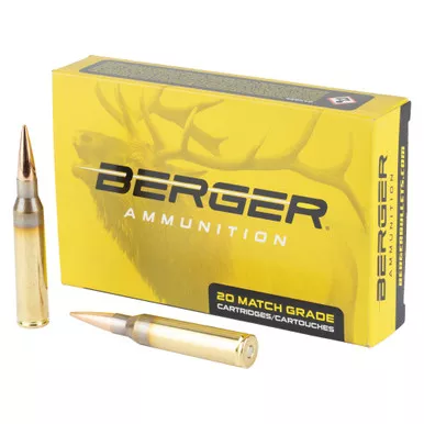 Berger Bullets Elite Hunter - 338 Lapua, 300Gr, Boat Tail, 20-Round Box