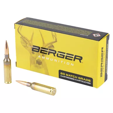 Berger Bullets Elite Hunter - 6MM Creedmoor, 108Gr, Boat Tail, 20-Round Box