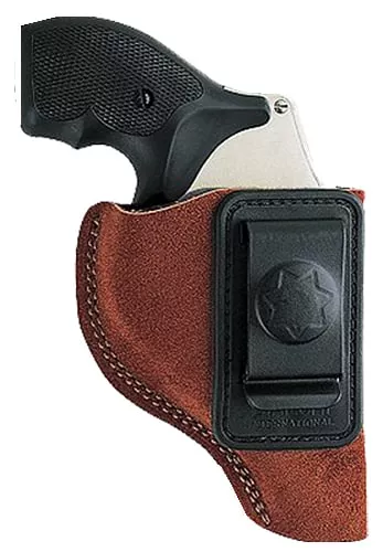 Bianchi 10382 6CIWB Size 02 Tan Leather Belt Clip Fits 3" Barrels/Ruger/Colt/Charter Arms Right Hand