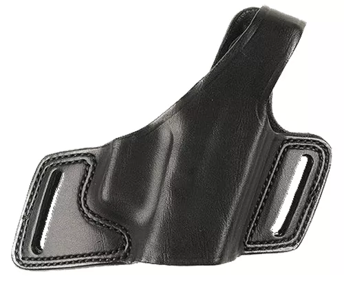 Bianchi 15714 Black WidowOWB Size 10 Black Leather Belt Slide Fits Browning Hi-Power Fits Colt Commander Fits Springfield 1911-A1 Right Hand