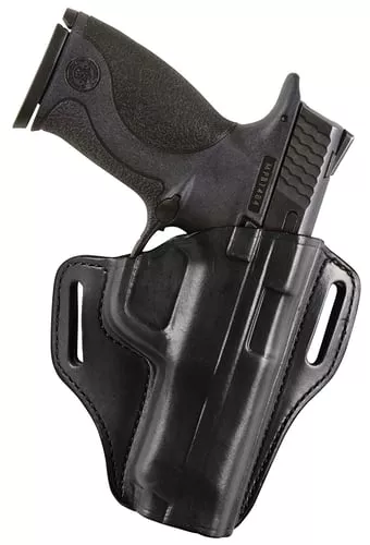 Bianchi 23950 57 RemedyOWB Size 09A Black Leather Belt Slide Fits Glock 42 Right Hand