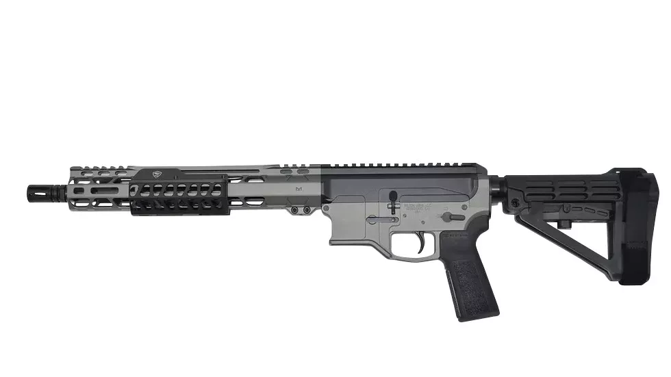 Bilson Arms P8FSSTB20R1 BA-15FCP 338 ARC 10+1 14.50" Stainless Steel Threaded Barrel, Tactical Gray/Graphite Black Cerakote Aluminum Receiver w/Picatinny Rail, M-LOK Handguard, Black Polymer SBA4 Brac