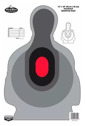 Birchwood Casey 35722 Dirty BirdSilhouette Tagboard Target 12″ x 18″ 100 Per Pkg