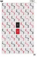 Birchwood Casey Eze-Scorer 52-Card Shoot-Up 23" x 35" Per 5 Md: 37026
