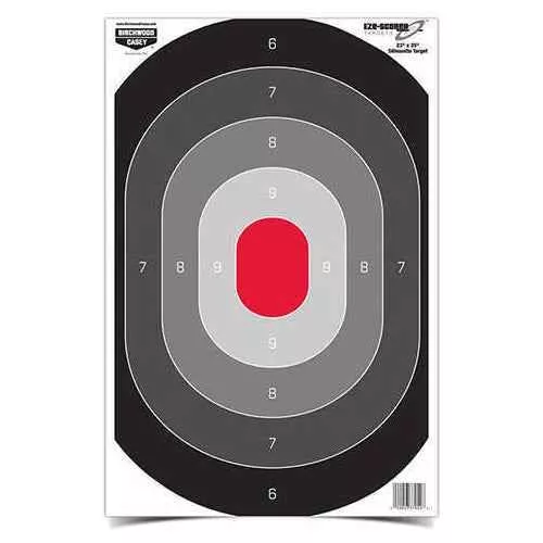 Birchwood Casey Eze-Scorer Oval Silhoutte Target 23" x 35", Per 5 Md: 37053