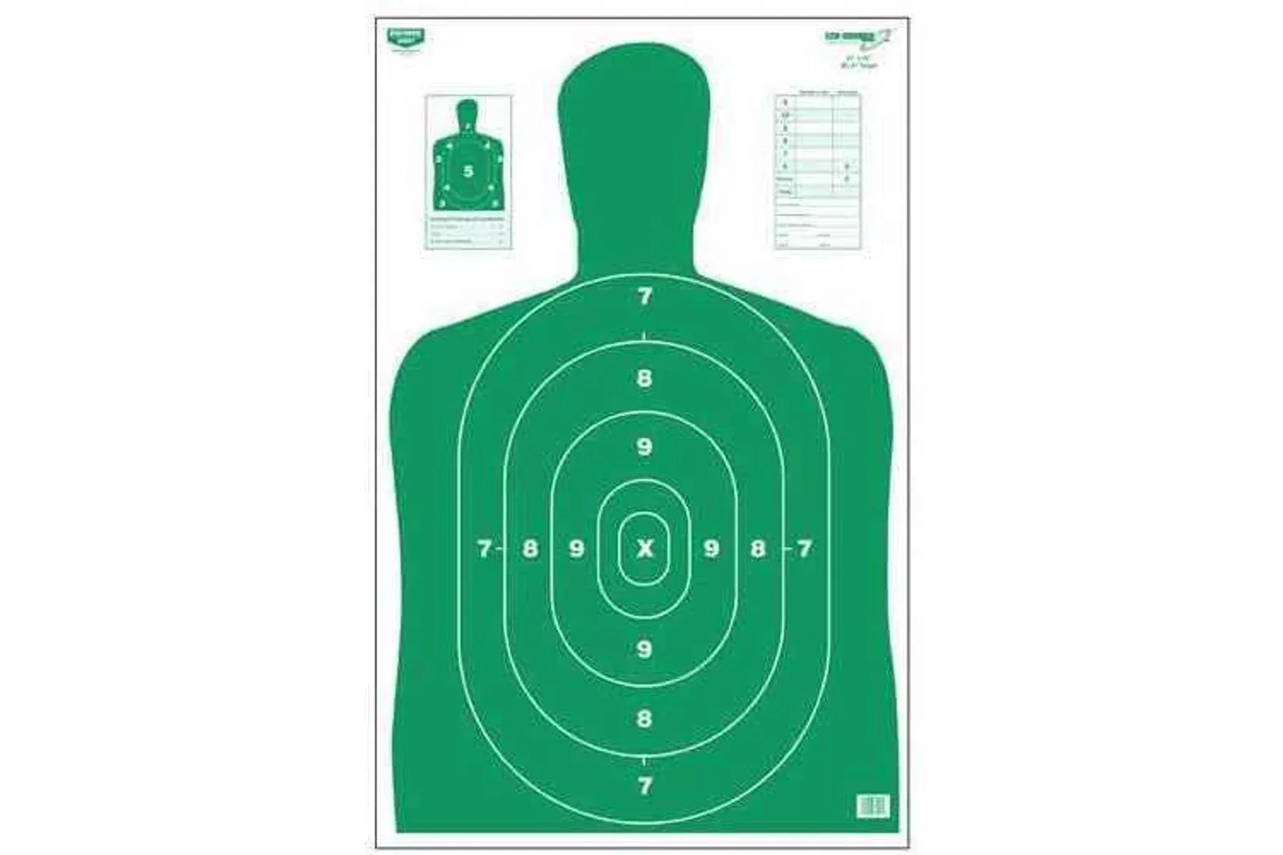 Birchwood Casey Eze-Scorer Silhouette Green, 23" x 35" (Per 100) 37017