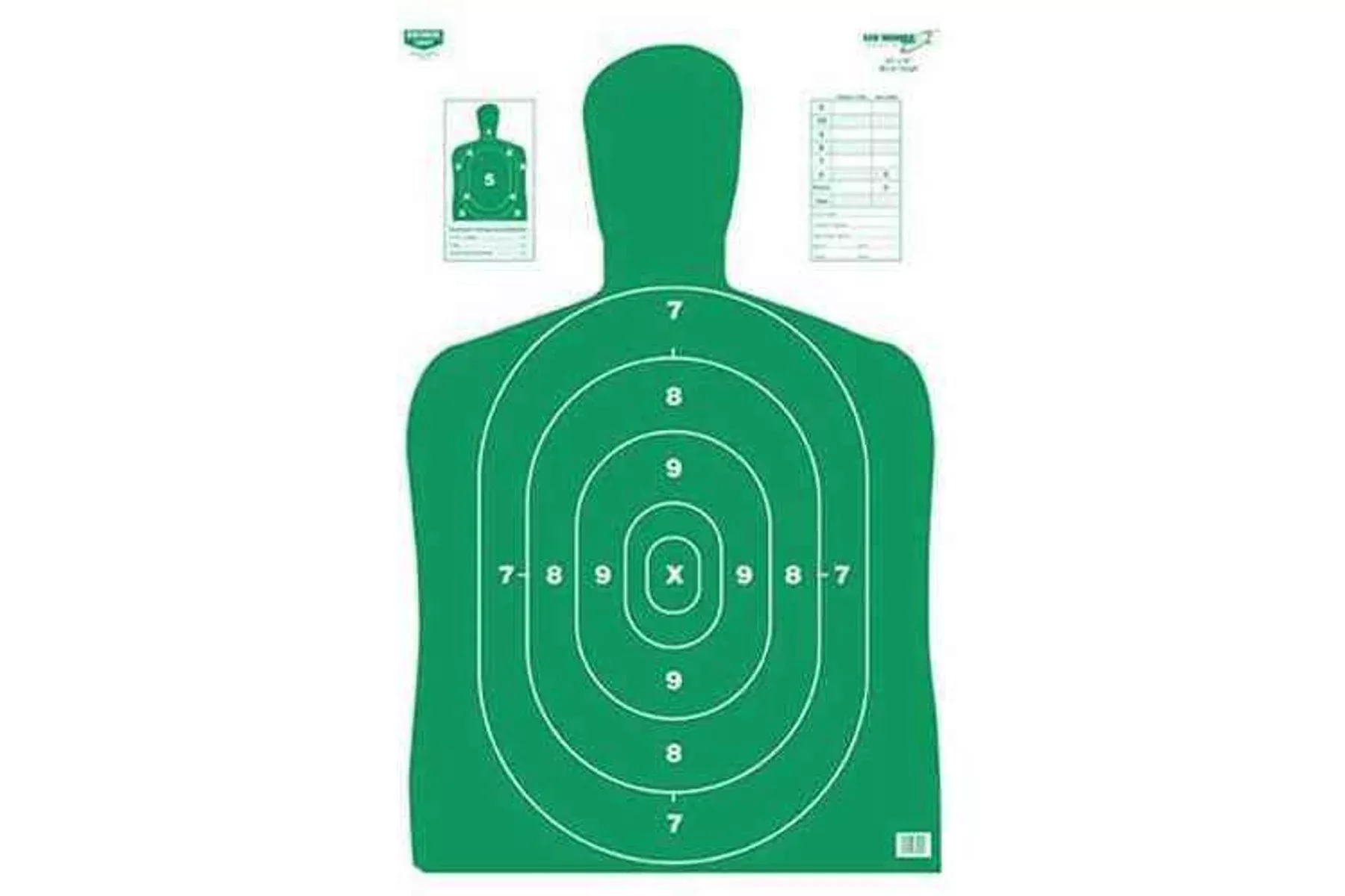 Birchwood Casey Eze-Scorer Silhouette Green, 23" x 35" (Per 5) 37015