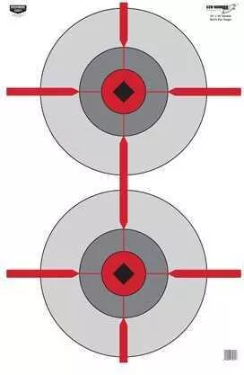 Birchwood Casey Eze-Scorer Target Double Bull's-Eye 23X35 100 Targets 37031