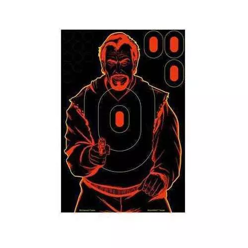Birchwood Casey Shoot-N-C Targets: Silhouette Bad Guy 12" x 18" (Per 12) Md: 34647