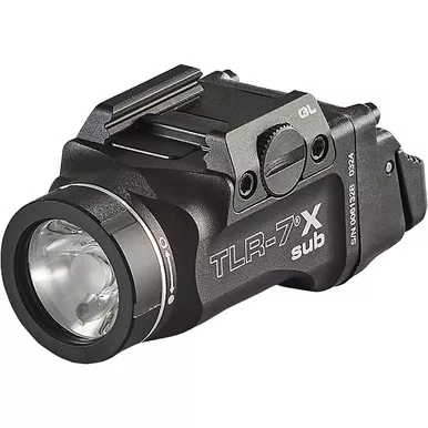 Black TLR-7 X Sub USB Weapon light MOS Picatinny for Glock 43x/48 Pistols