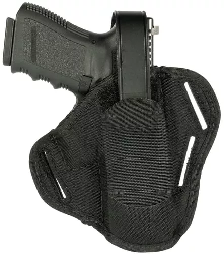 Blackhawk 40PC03BK PancakeOWB Size 03 Black Cordura Nylon Belt Slide Fits Large Semi-Auto Fits 4-4.50" Barrel Ambidextrous