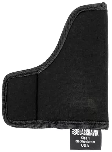 Blackhawk 40TP01BK TecGripPocket Size 01 Black Laminate Fits Small Autos .22-.25 Cal Ambidextrous