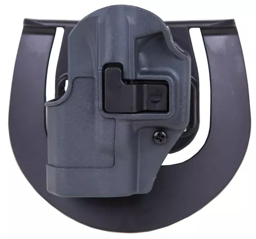Blackhawk 413501BKL Serpa CQC Sportster OWB Size 01 Gun Metal Gray Polymer Paddle Compatible w/Glock 26/27/33Left Hand