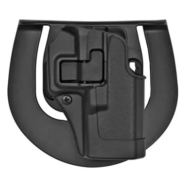 BLACKHAWK SERPA CQC Concealment Holster with Belt and Paddle Attachment, Fits Glock 19/23/32/36, Right Hand, Matte Black 410502BK-R