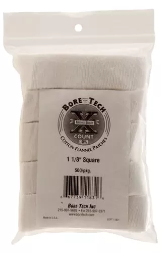 Bore Tech BTPT-118-S500 X-Count1.12" Cotton 500 Per Pkg