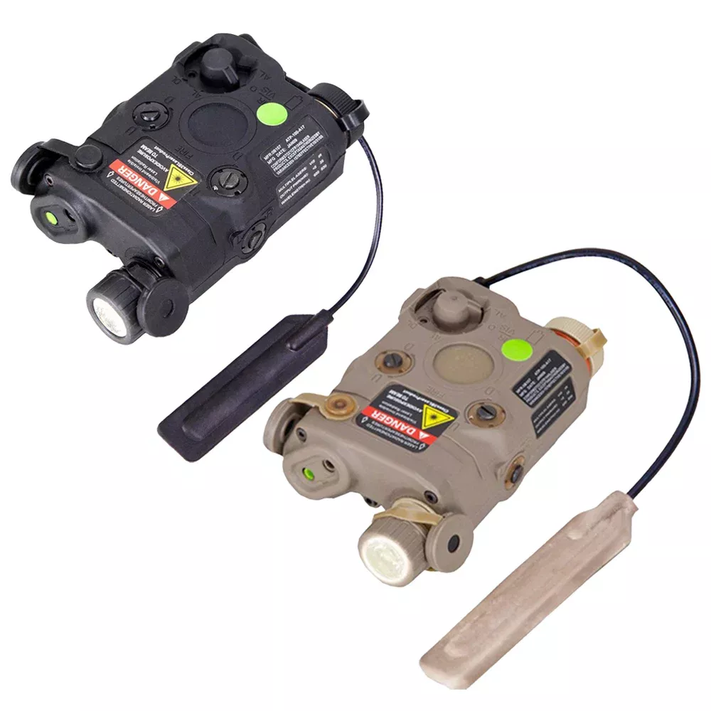BRAVO Airsoft PEQ-15 LED Light & Green Laser Combo w/ Pressure Pad