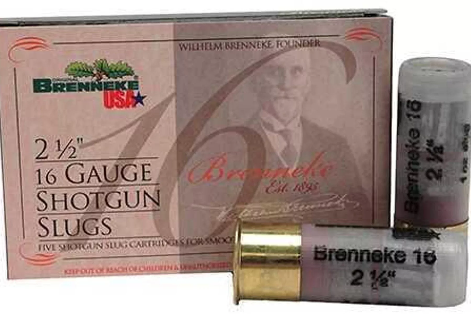 Brenneke 16 Gauge 2.5" .75 oz Slug (Per 5) Md: SL-161BR-1601920