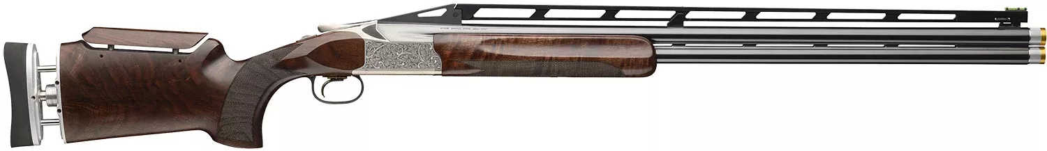 Browning 0183574003 Citori 825 Trap Max 12 Gauge 2.75" 30" Polished Blued Invector-DS Extended Silver Nitride Steel Receiver/High Gloss Black Walnut Stock