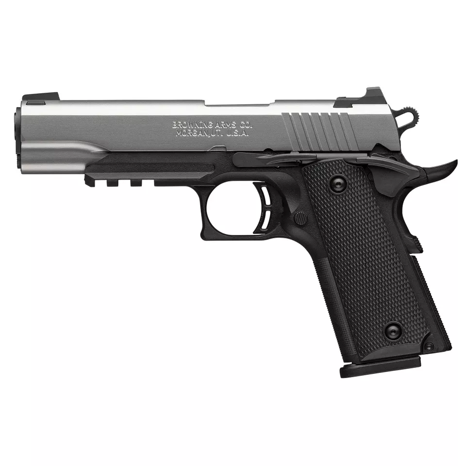 Browning 1911-380 .380 ACP 4.25" 8-Round Stainless Steel