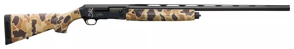 Browning Silver Field 12 Gauge Shotgun with Vintage Tan Camo Stock