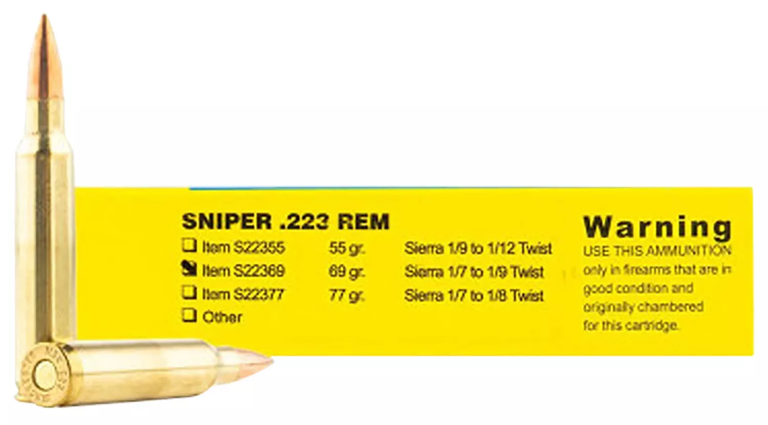 Buffalo Bore Ammunition .223 REM/5.56 NATO 69 gr, 20-Round Box