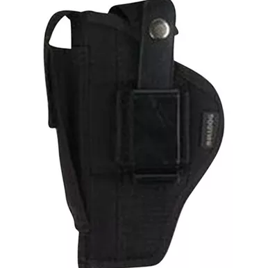 Bulldog Belt/Clip Ambidextrous OWB Holster — Black, 3–4" Barrel