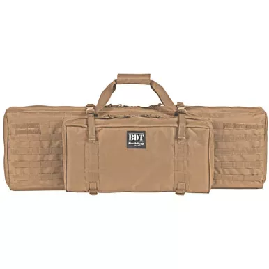 Bulldog Cases Standard Tactical Rifle Case, Fits Single Rifle, 38" Soft Case, Shoulder Strap, Large Front Pocket, Black BDT30-38B