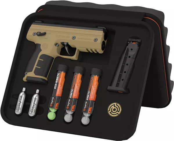 BYRNA SD KINETIC KIT TAN W/ – 2 MAGS & PROJECTILES