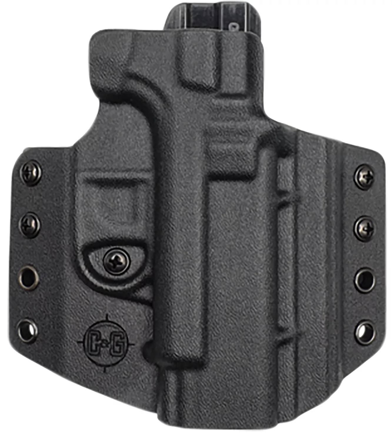 C&G Holsters 0006100 CovertOWB Black Kydex Belt Loop Fits Glock 19 Fits Glock 23 Fits Glock 45