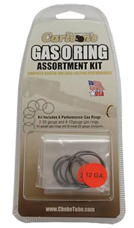 Carlsons Choke Tubes 00066 Gas ORing Assortment Kit 12 Gauge 20 Gauge RubberGraphite Coated Shotgun UPC: 723189000660