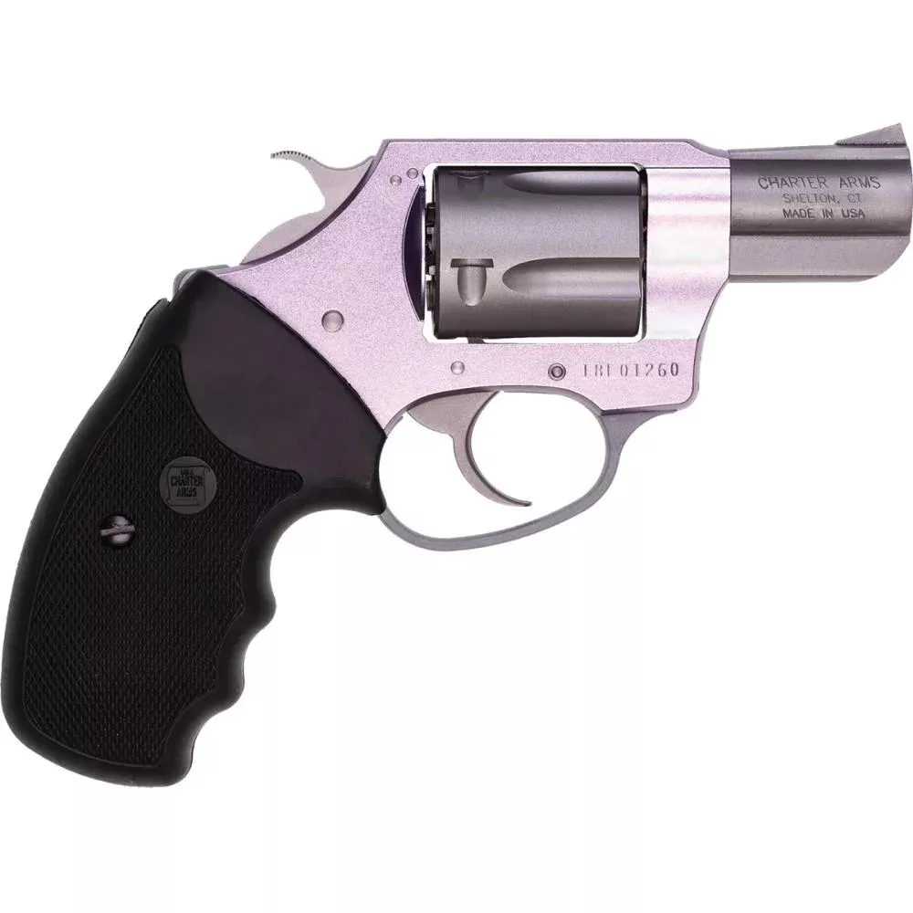 Charter Arms Lavender Lady Handgun 5rd Capacity .38 Spl 2″ Barrel Lavender with Black Grip
