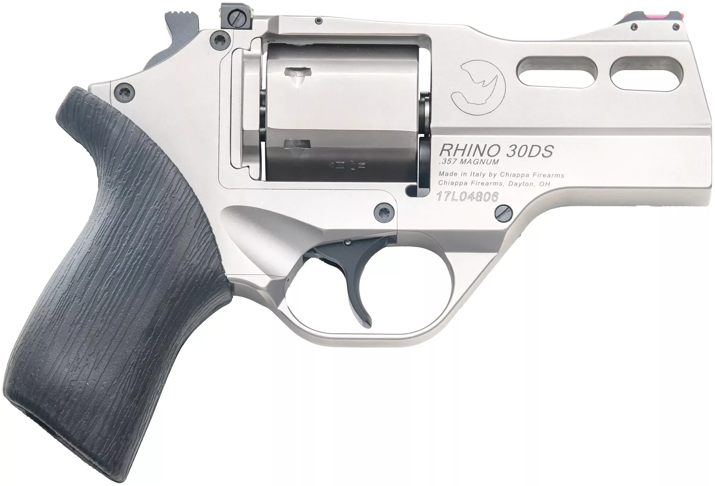 Chiappa Rhino 30DS 357MA 3 Nkl Fofs Rubber Grip