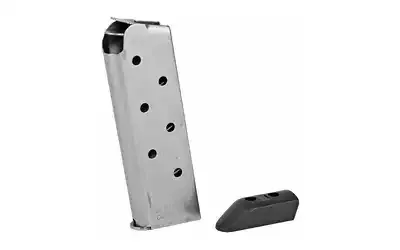 CMC Products Match Grade Compact 1911 45ACP 7 Round Stainless w/ Basepad